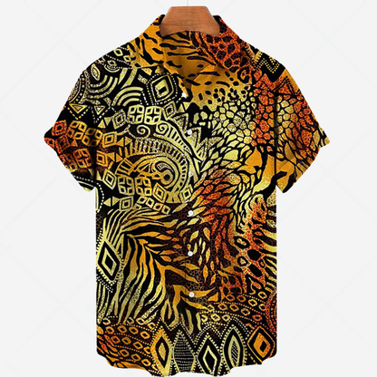 Relaxed Fit Printed Short Sleeve Casual Tee