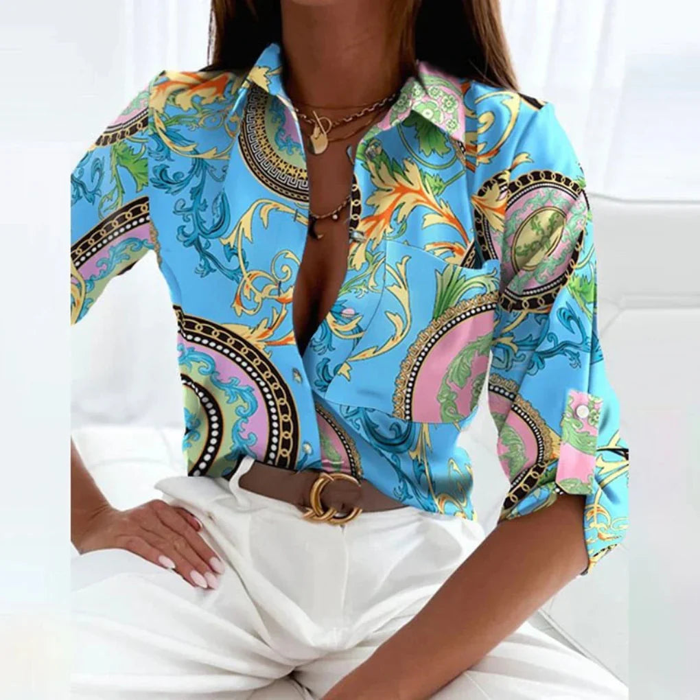 Classic Fit Feminine Pointed Collar Shirt
