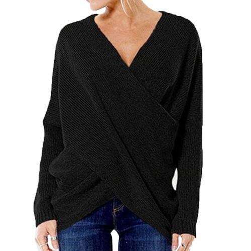 Comfy Women's V-Neck Long Sleeve Sweater