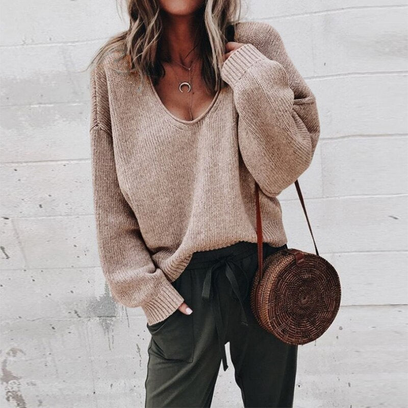 Jade Women's Cozy Crew Neck Casual Sweater