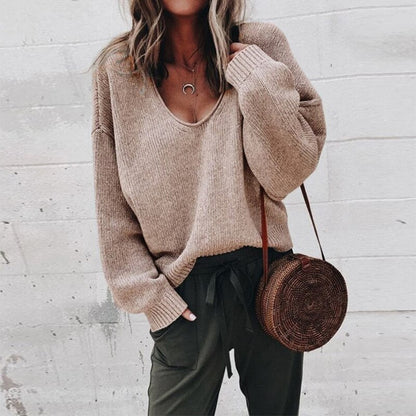 Jade Women's Cozy Crew Neck Casual Sweater