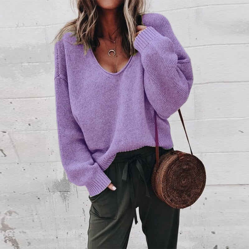 Jade Women's Cozy Crew Neck Casual Sweater
