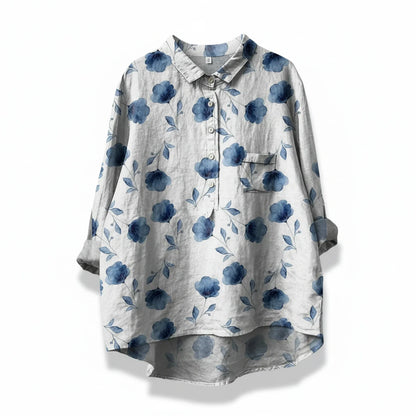 Pretty Flower Pattern Women's Top