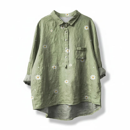 Pretty Flower Pattern Women's Top
