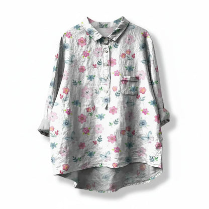 Pretty Flower Pattern Women's Top