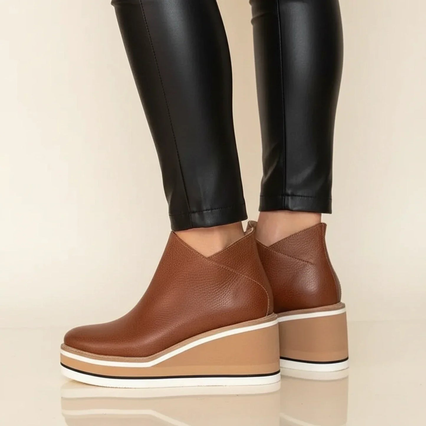 Tall Heel Ankle Boots for Women - Chic and Cozy