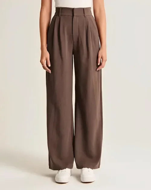 Classic High Waist Wide Leg Pants