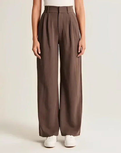 Classic High Waist Wide Leg Pants