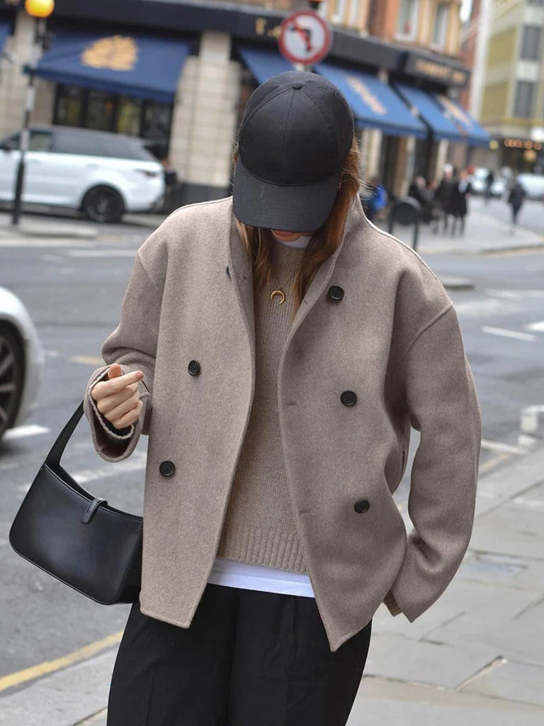 Ladies' Classic Button Front Coat