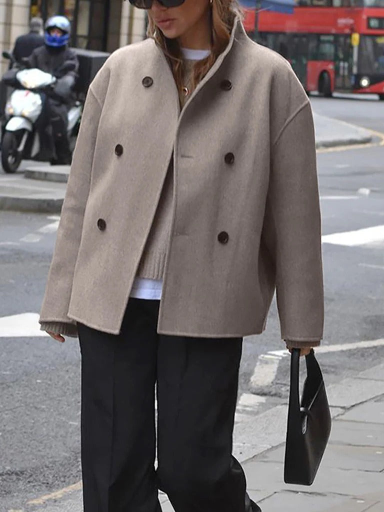Ladies' Classic Button Front Coat