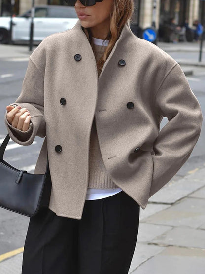 Ladies' Classic Button Front Coat