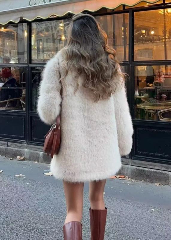 Soft Women's Parka Coat with Faux Fur Lining