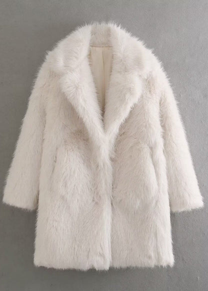 Soft Women's Parka Coat with Faux Fur Lining