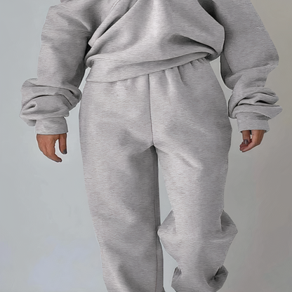 Ladies' Sporty Zip Up Tracksuit with Legging Pants