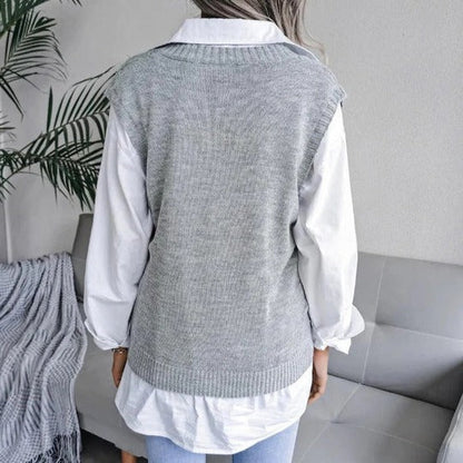 Ladies' Soft V-Neck Sweater Cardigan