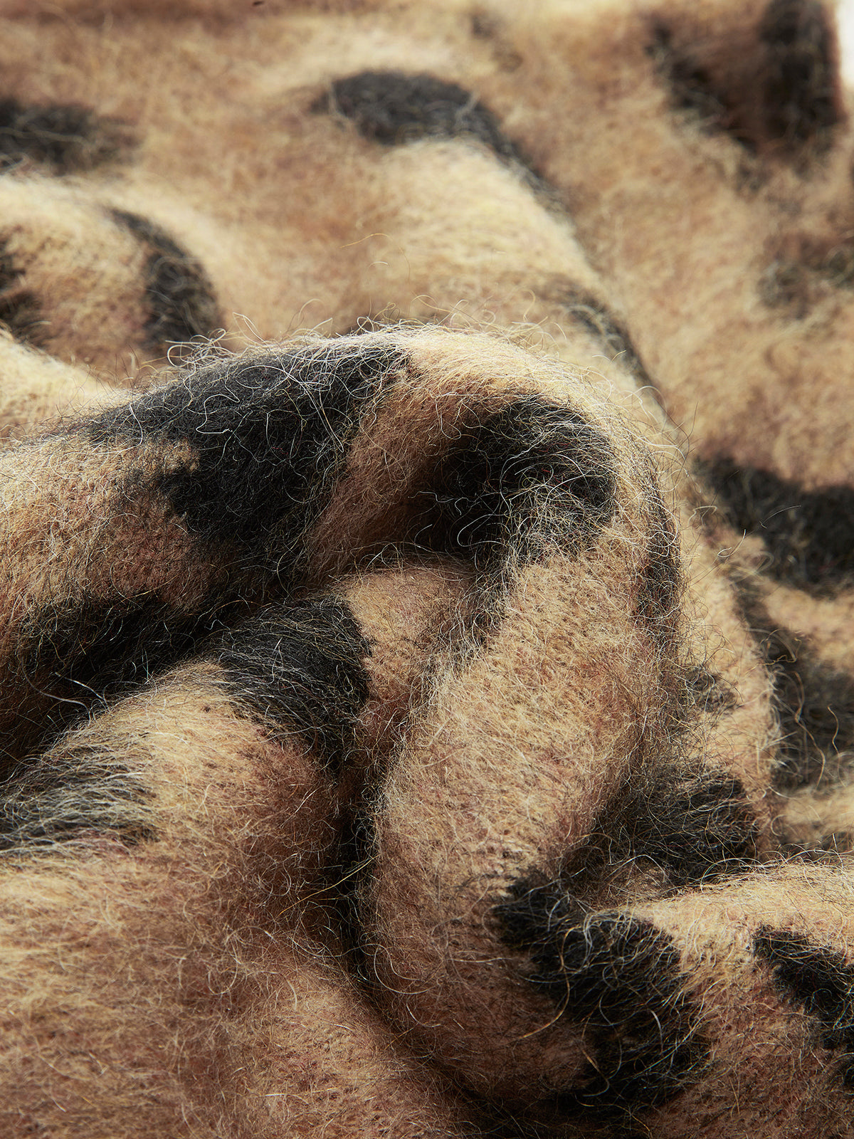 Soft Leopard Print Crew Sweater