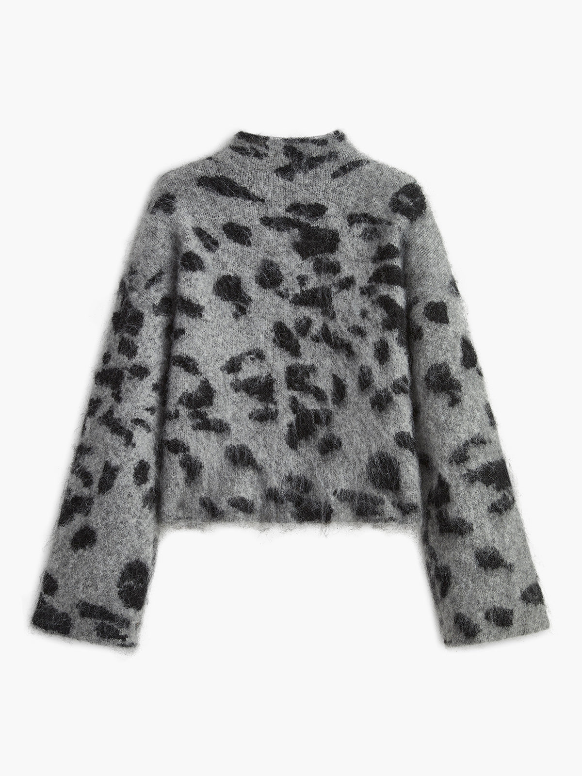Soft Leopard Print Crew Sweater