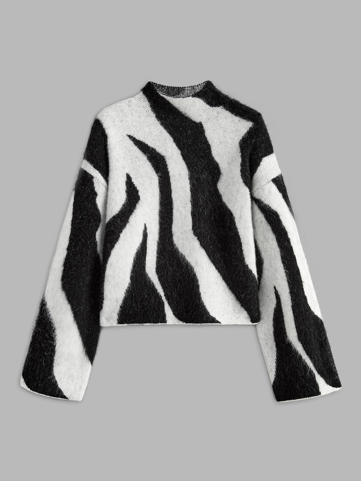 Soft Leopard Print Crew Sweater
