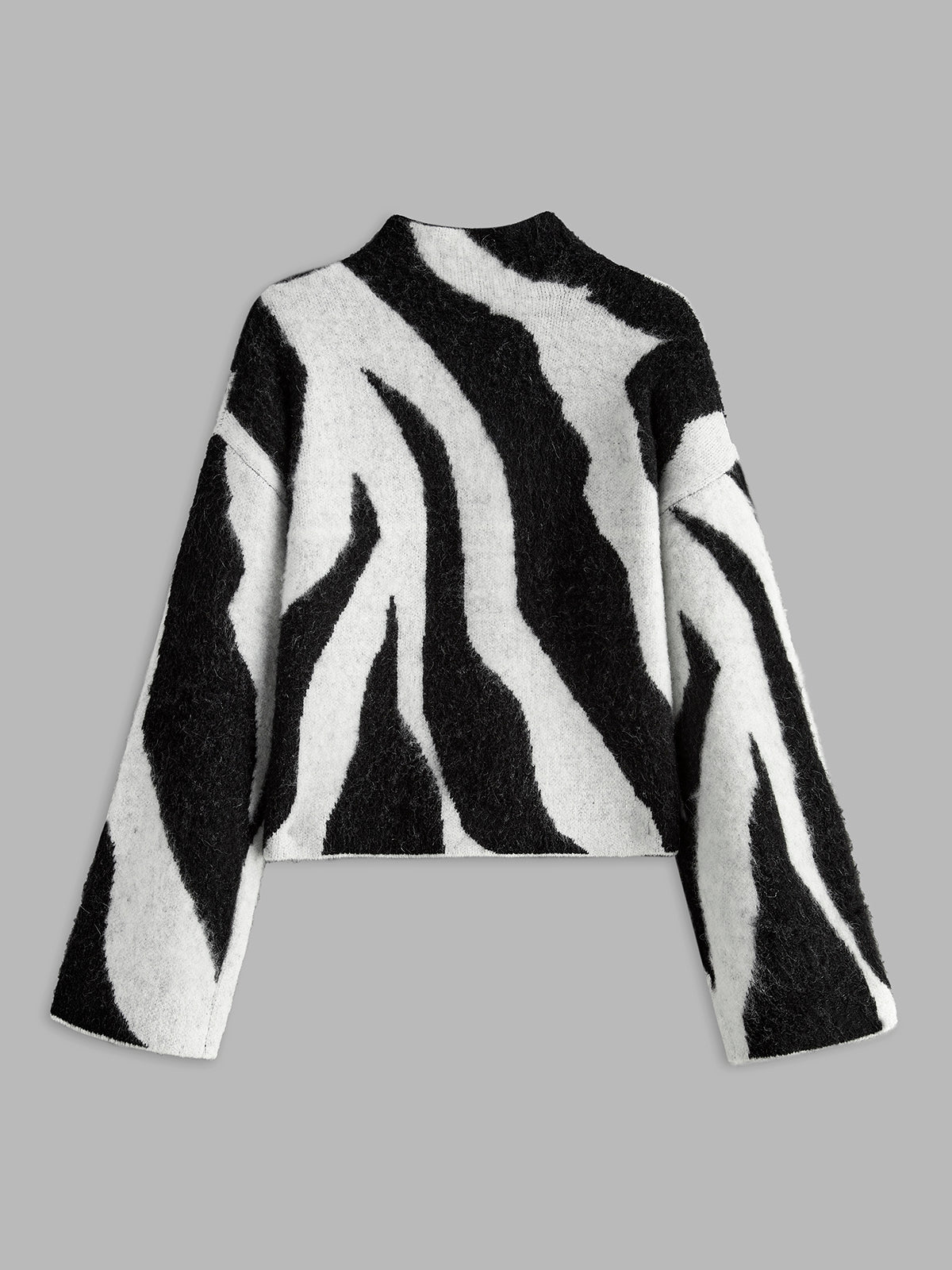 Soft Leopard Print Crew Sweater