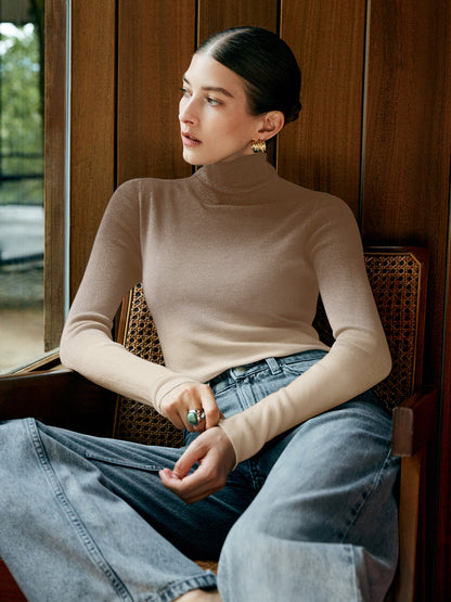 Soft Gradient Slim Fit Sweater Top