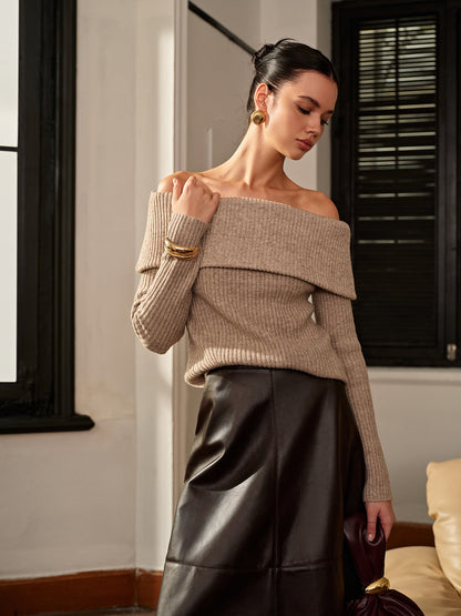 Soft Crew Neck Oversized Pullover Sweater