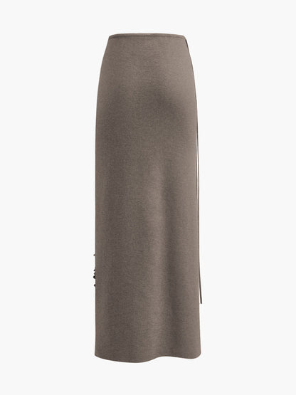 Soft Sequin Pleated Winter Skirt