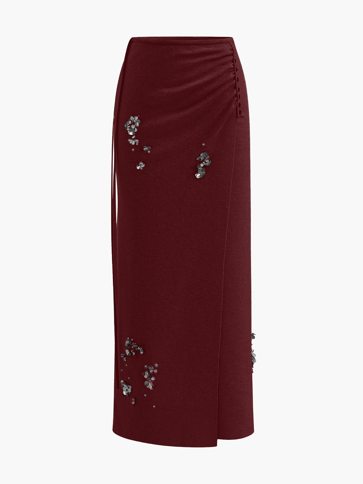 Soft Sequin Pleated Winter Skirt