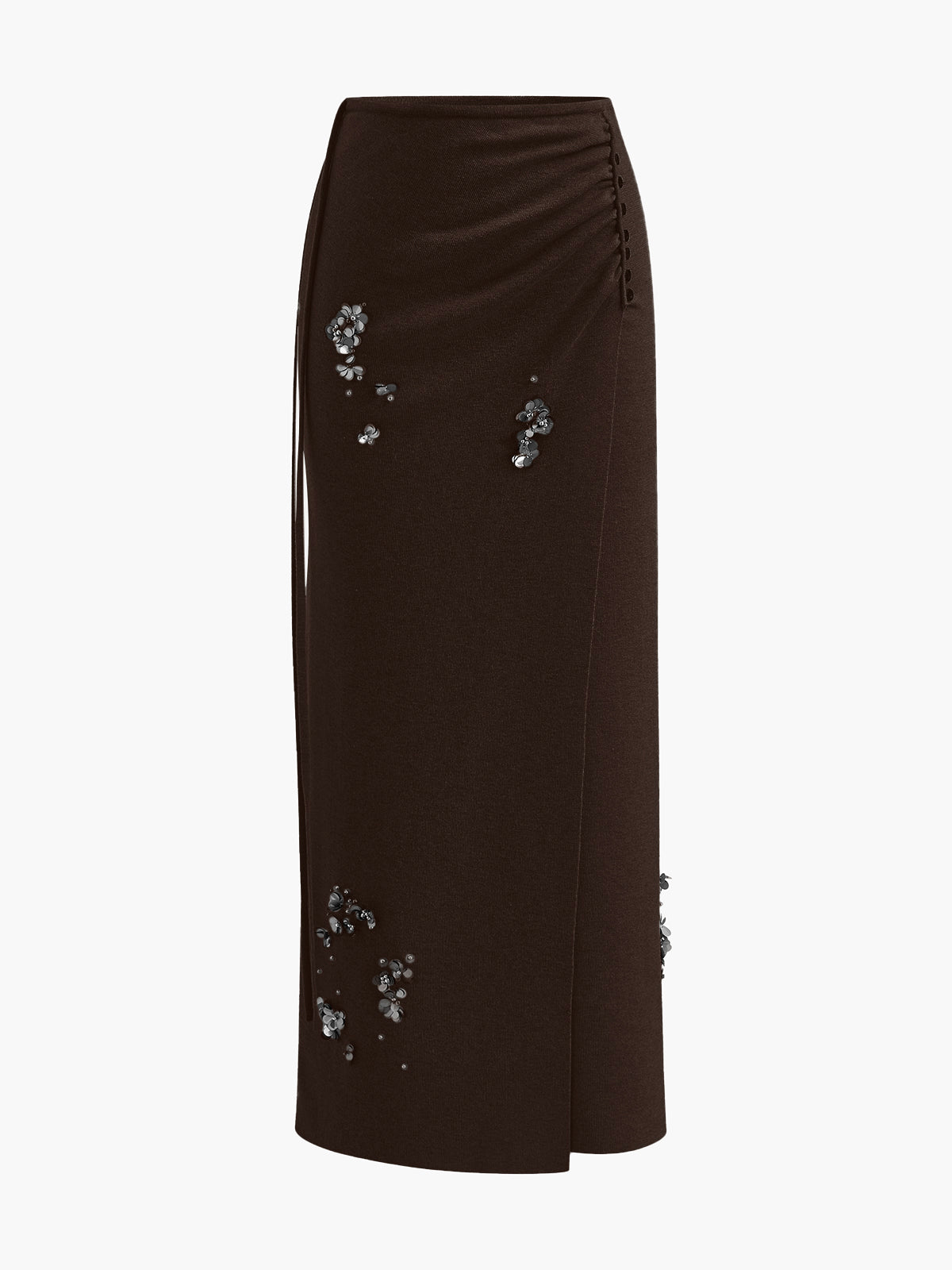 Soft Sequin Pleated Winter Skirt