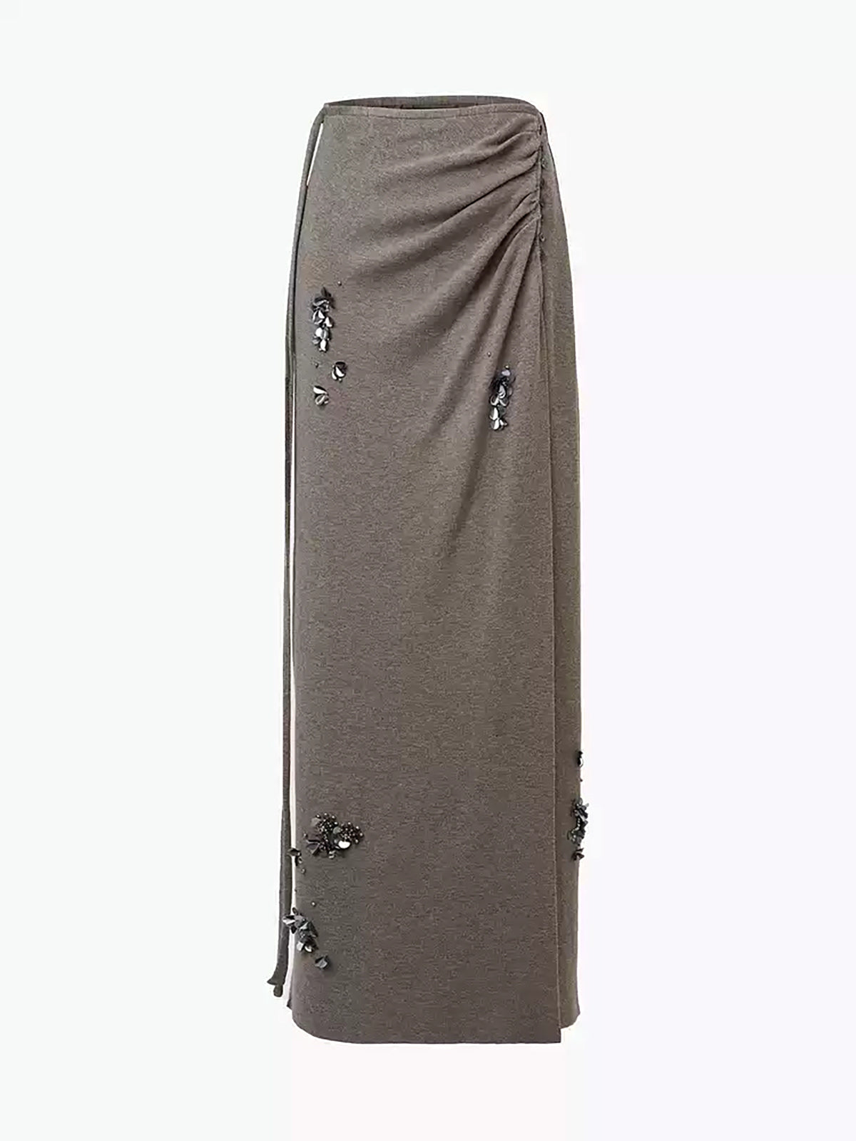 Soft Sequin Pleated Winter Skirt - Pexav