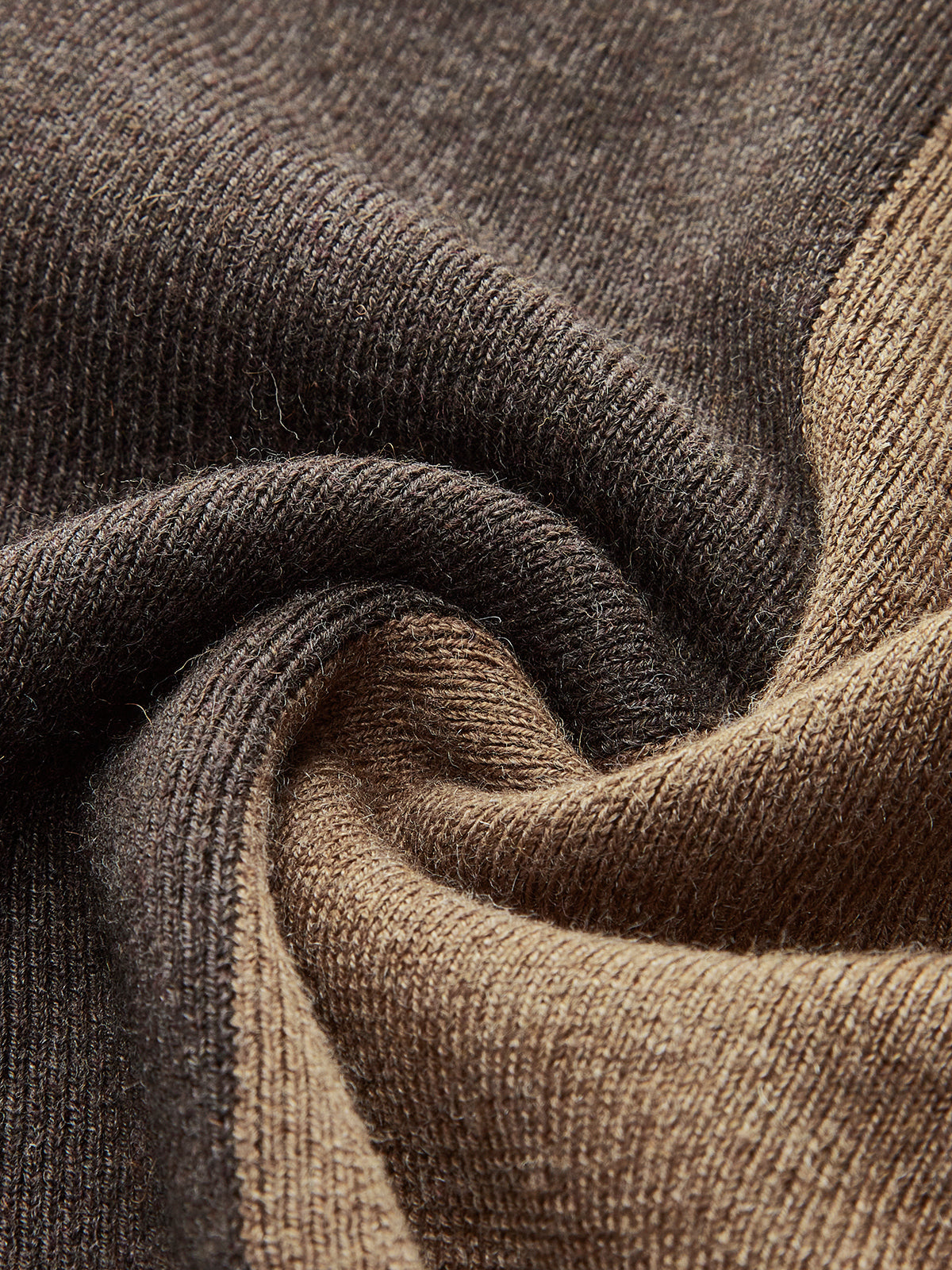 Soft Two Tone Slim Fit Sweater Top