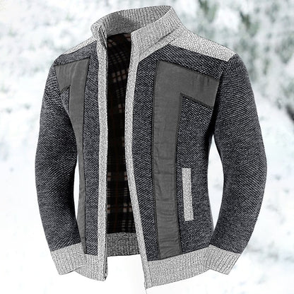 Wool Vest with Zip and Sweater - Leon-Dark grey-S-The Livary