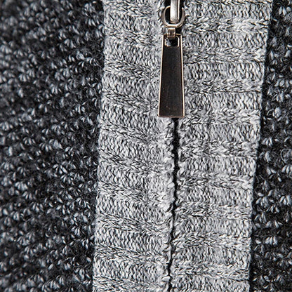 Wool Vest with Zip and Sweater - Leon-Light grey-S-The Livary