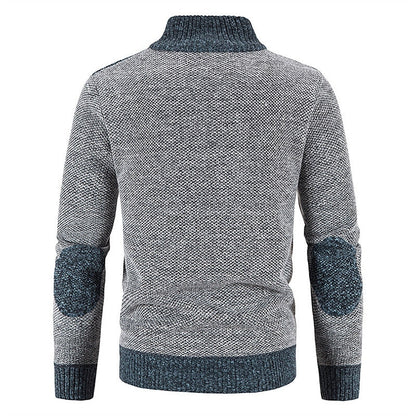 Wool Vest with Zip and Sweater - Leon-Light grey-S-The Livary