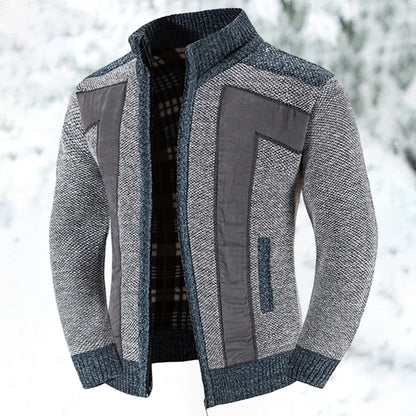 Wool Vest with Zip and Sweater - Leon-Light grey-S-The Livary