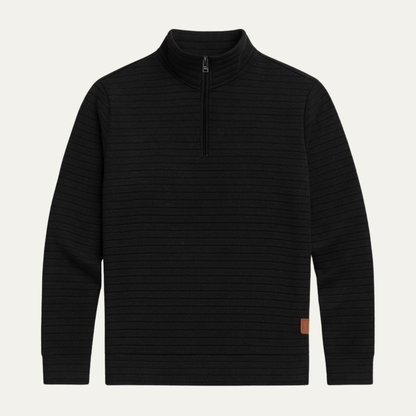 Comfortable Men's Breathable Quarter Zip Pullover Sweater - Nocini