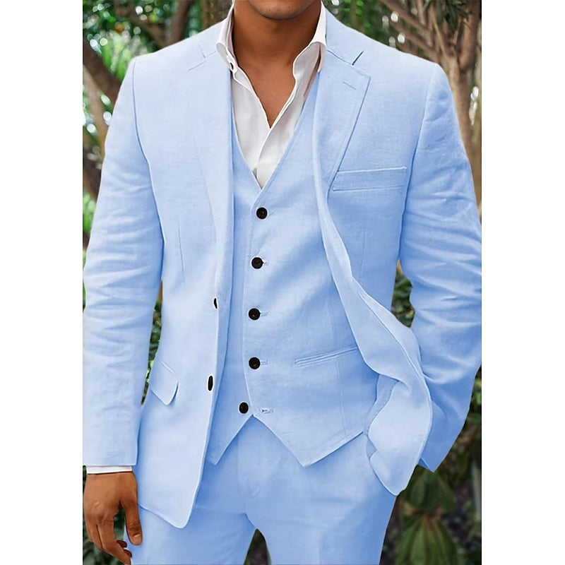 Men's Classic Formal Three Piece Suit - Nocini