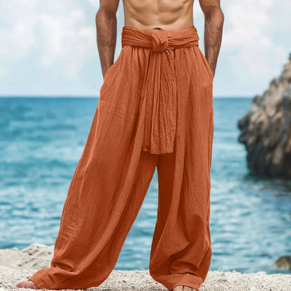 Relaxed Fit Cotton Summer Pants for Men