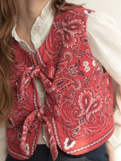 Y2K Red Bandana Wrap Top Trendy Cropped Streetwear Top - Liora-S-Nora Luxe