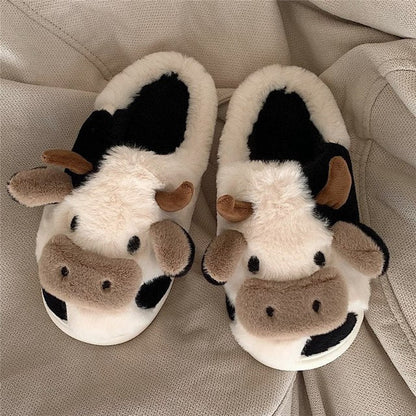 Cozy Women's Holiday Fuzzy Slippers