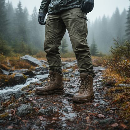 Rugged Outdoor Men's Insulated Waterproof Snow Boots