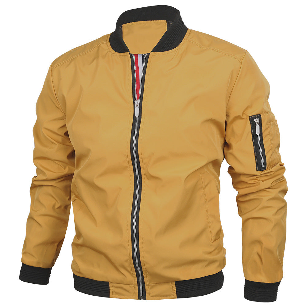 Classic Mens Bomber Jacket Comfort Fit