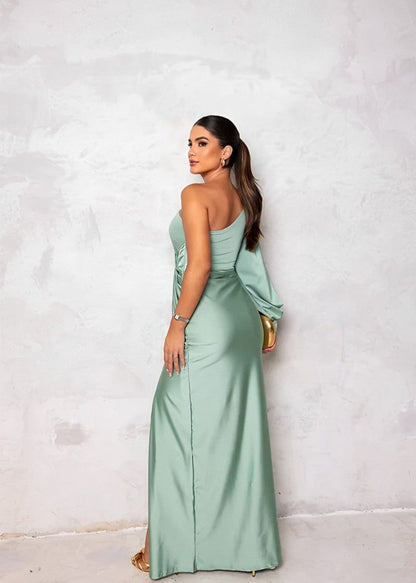 Chic Off The Shoulder Evening Dress