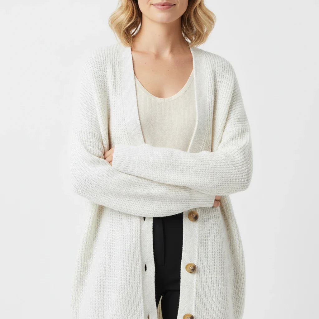 Cozy Large Knitted Women's Cardigan Sweater