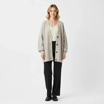 Cozy Large Knitted Women's Cardigan Sweater