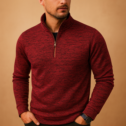 Men’s zipped sweater with modern design in multiple colors, perfect for casual or semi-formal outfits in spring, autumn, and winter.