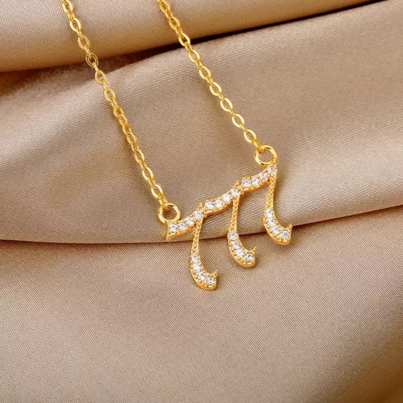 Sparkling Angel Number Pendant Necklace - Pexav