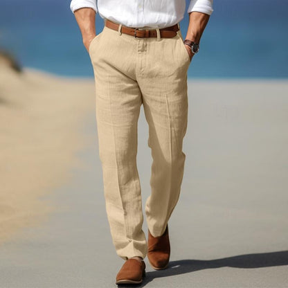 Classic Fit Men's Pants with Side Pockets - Nocini