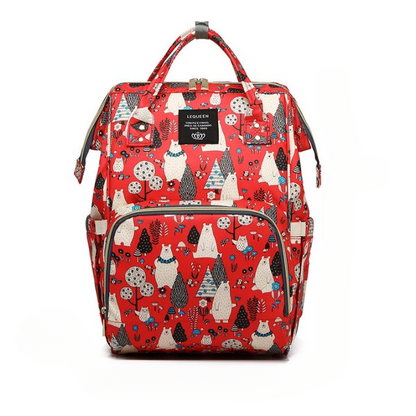 Spacious Baby Diaper Backpack - Waterproof Multi Pocket Bag
