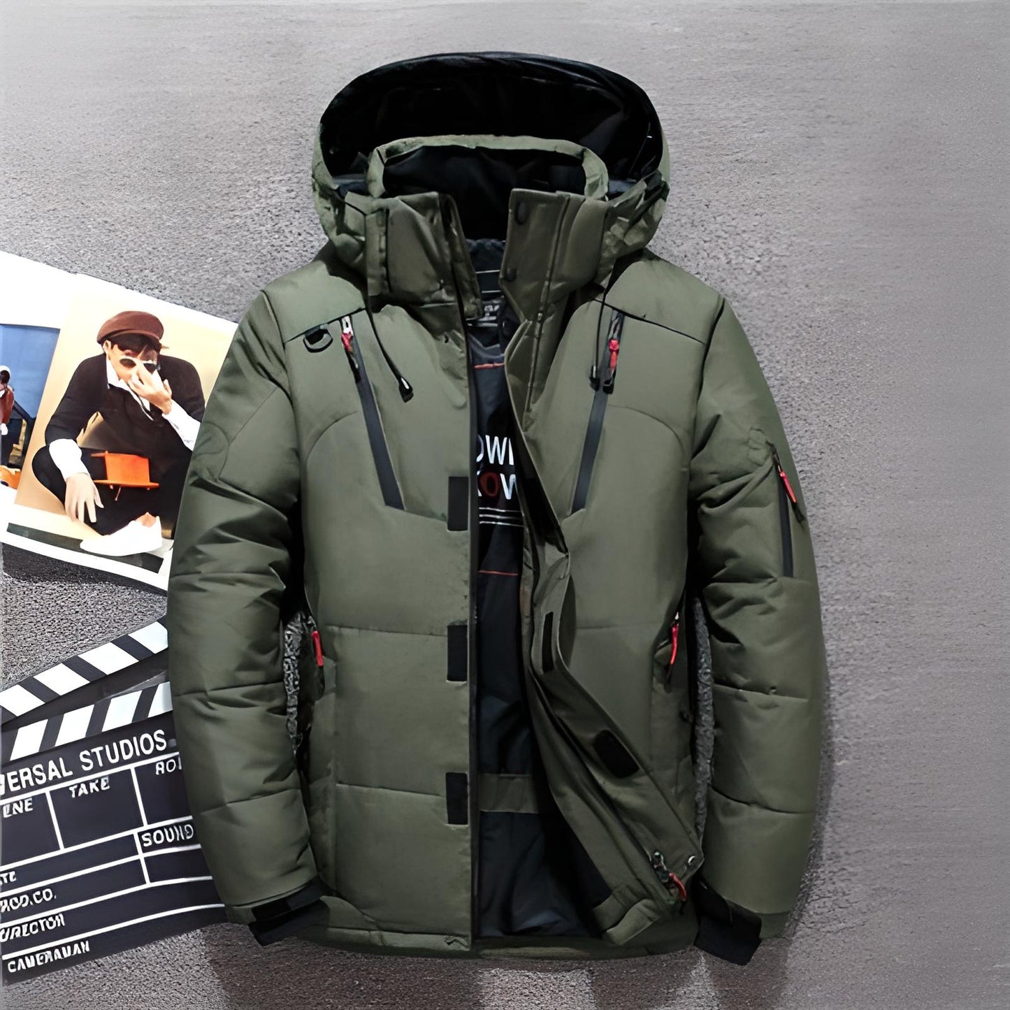 Warm Waterproof Men's Insulated Parka Coat
