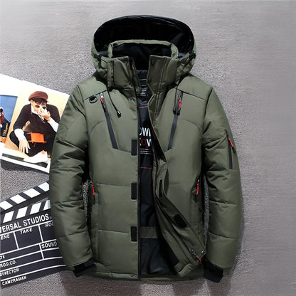 Warm Waterproof Men's Insulated Parka Coat